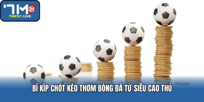 Bí kíp chốt kèo thơm bóng đá từ siêu cao thủ